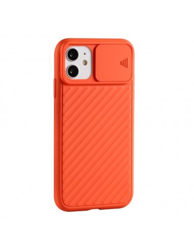 Coque iPhone 11 Camera Protection Orange