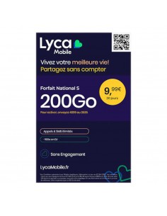 Carte SIM prépayée Lyca...