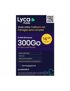 Carte SIM prépayée Lyca...