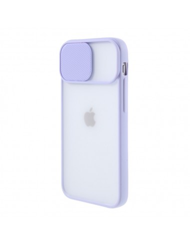 Coque iPhone 12 silicone couleur violet 