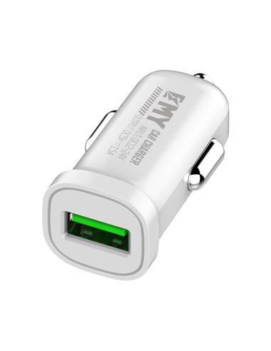Chargeur voiture allume cigare Usb 1.5A EMY MY-10