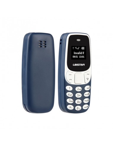 Mini téléphone double sim bleu L8STAR - BM10