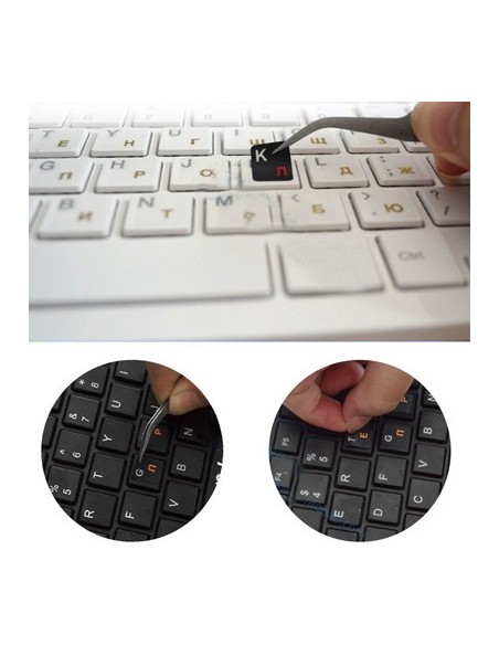 Autocollant clavier AZERTY pour Pc portables - Discomputer
