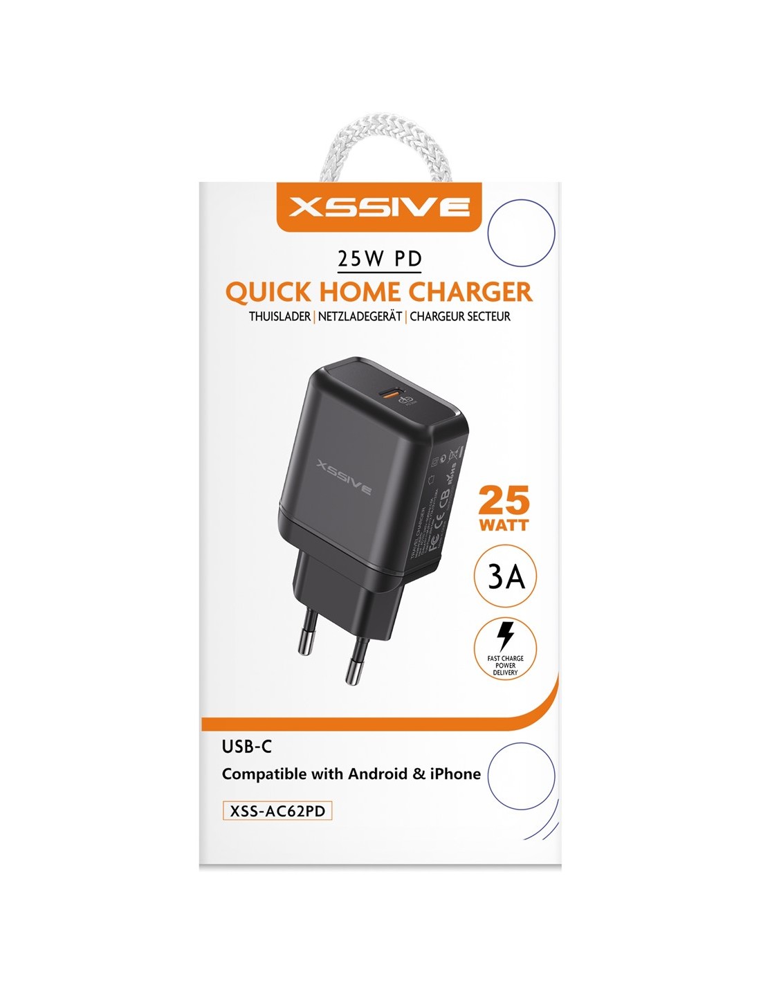Adaptateur/chargeur universel USB-C - Chargeur rapide (25W
