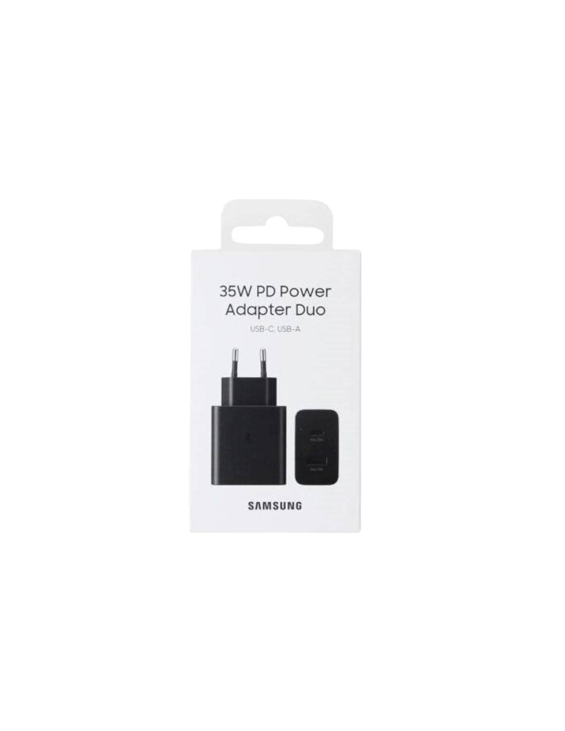 Chargeur rapide Usb Type A + C Duo 35W original Samsung EP-TA220 noir