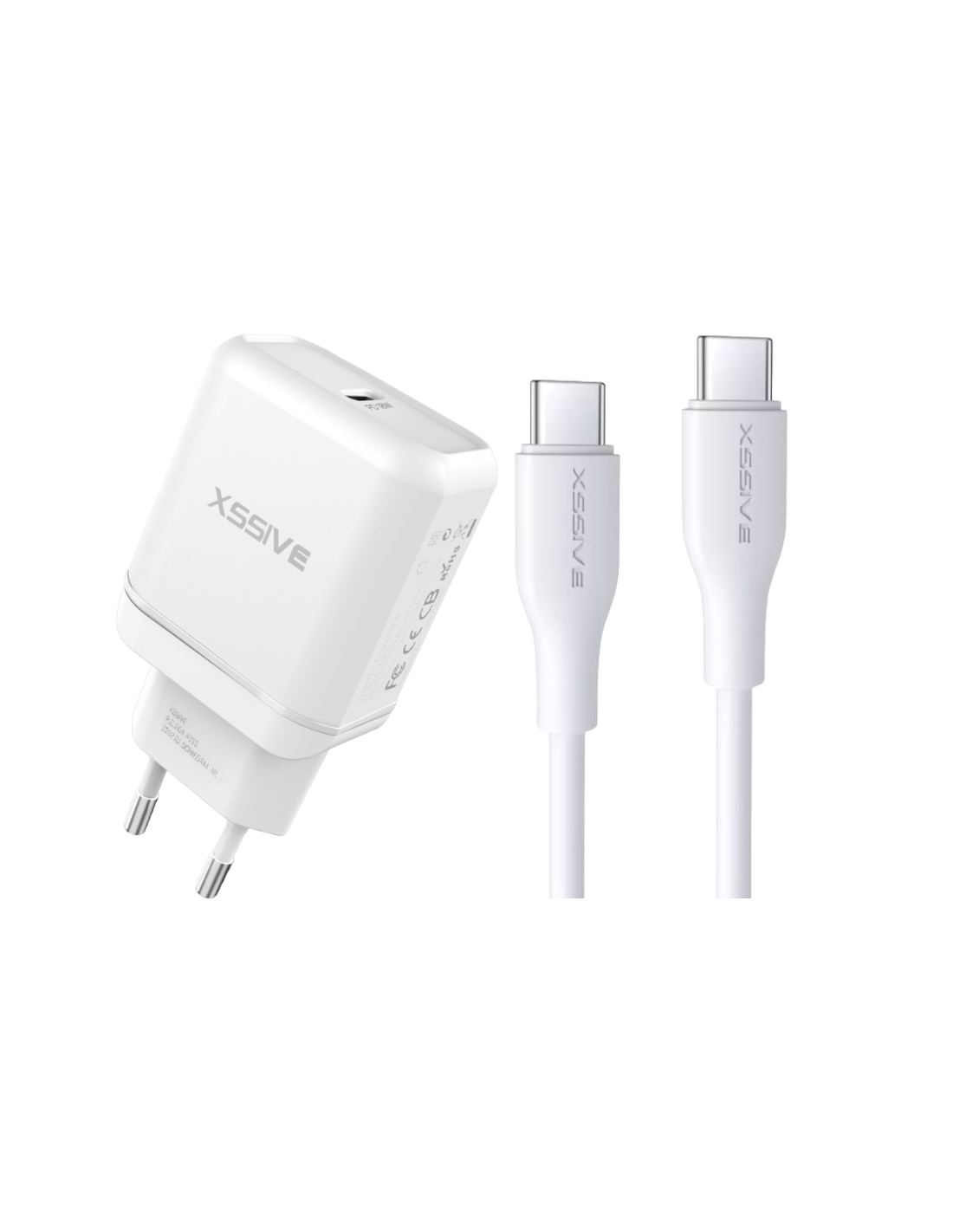 Chargeur rapide Usb Type C 25W + cable usb Type C XSSIVE XSS-AC62PD