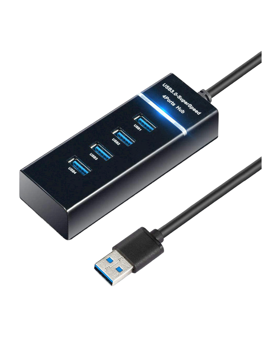 Multiprise Hub USB 3.0 avec 4 ports usb 5 gbps - 30cm