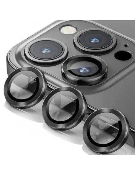 Film Caméra iPhone 14 Pro et 14 Pro Max, en Verre Trempé Dureté 9H,  Protection Totale - Transparent