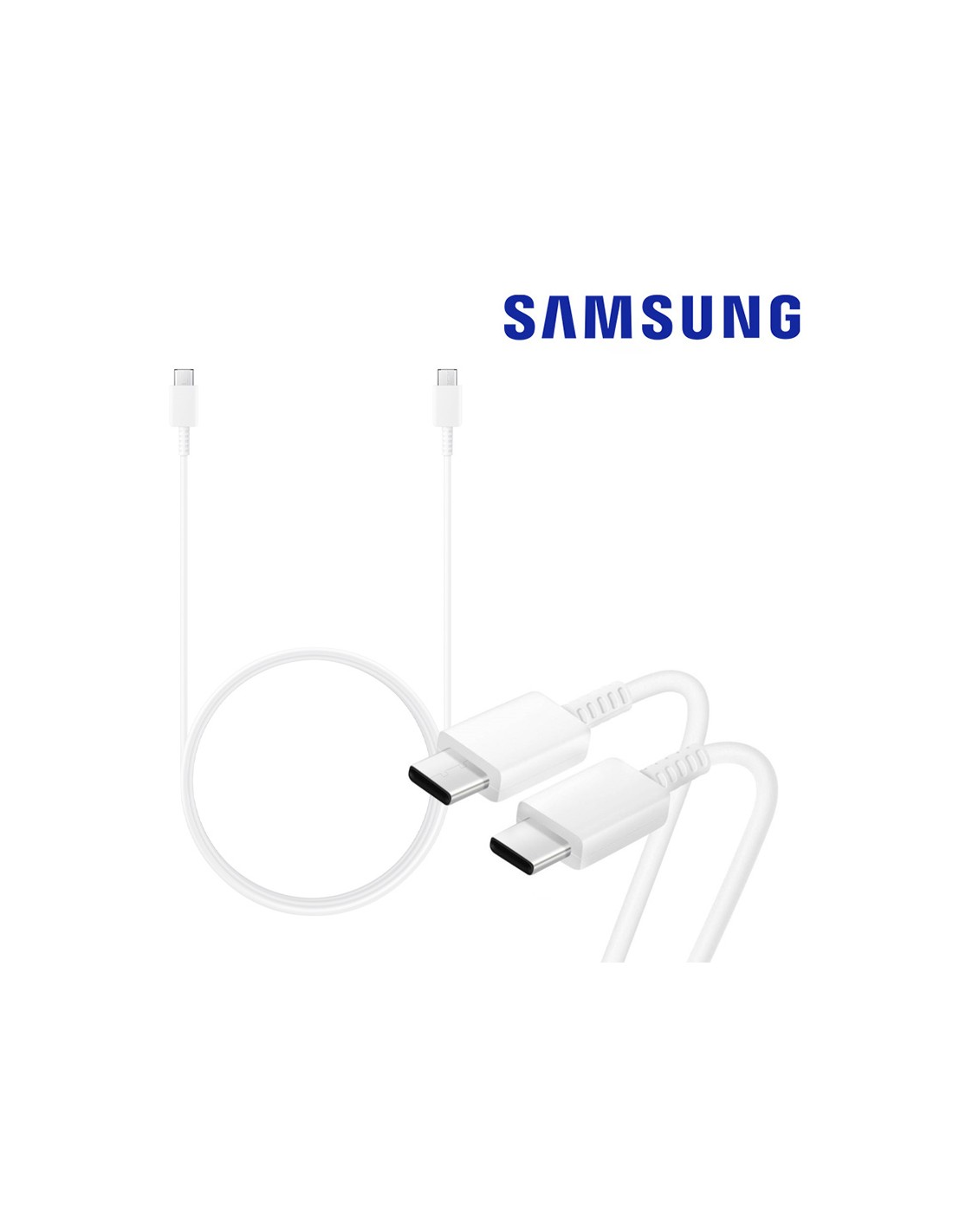 Câble USB Type C vers USB Type C original Samsung - blanc