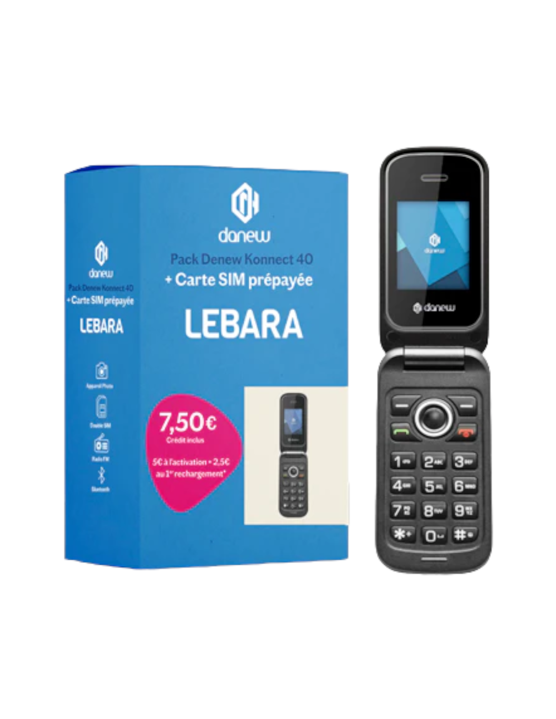 Lebara Hello! M Carte SIM prépayée | Tarif téléphone portable sans contrat  | avec Allnet Flat Minutes & SMS dans tous les réseaux allemands + 13 Go