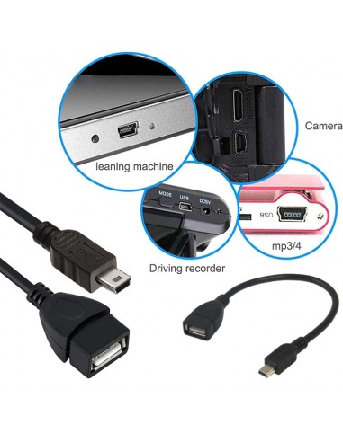 Cable adaptateur usb otg femelle vers usb type c male DATA-OTG-USBC -  Conforama