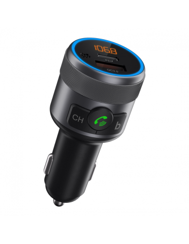 Achat BT06 Kit mains libres Bluetooth pour voiture avec transmetteur FM et  écran 1,3 pouces DMZ125BL en gros