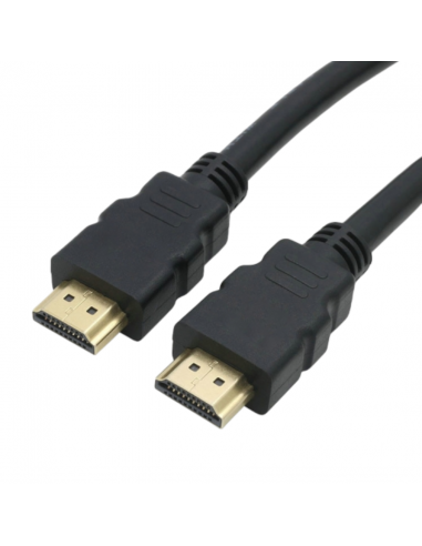 Câble HDMI gold version 1.4 3D / 4K / HD TV / XBOX 360 / PS4 / PS3 / DVD