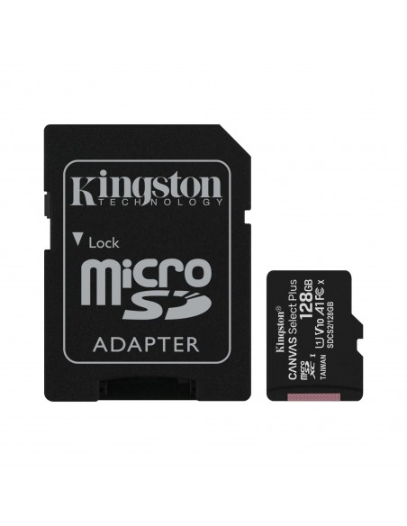 Carte micro SD 128 Go Kingston Canvas Select Plus