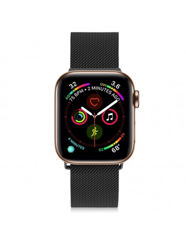 Bracelet milanais noir apple watch hot sale